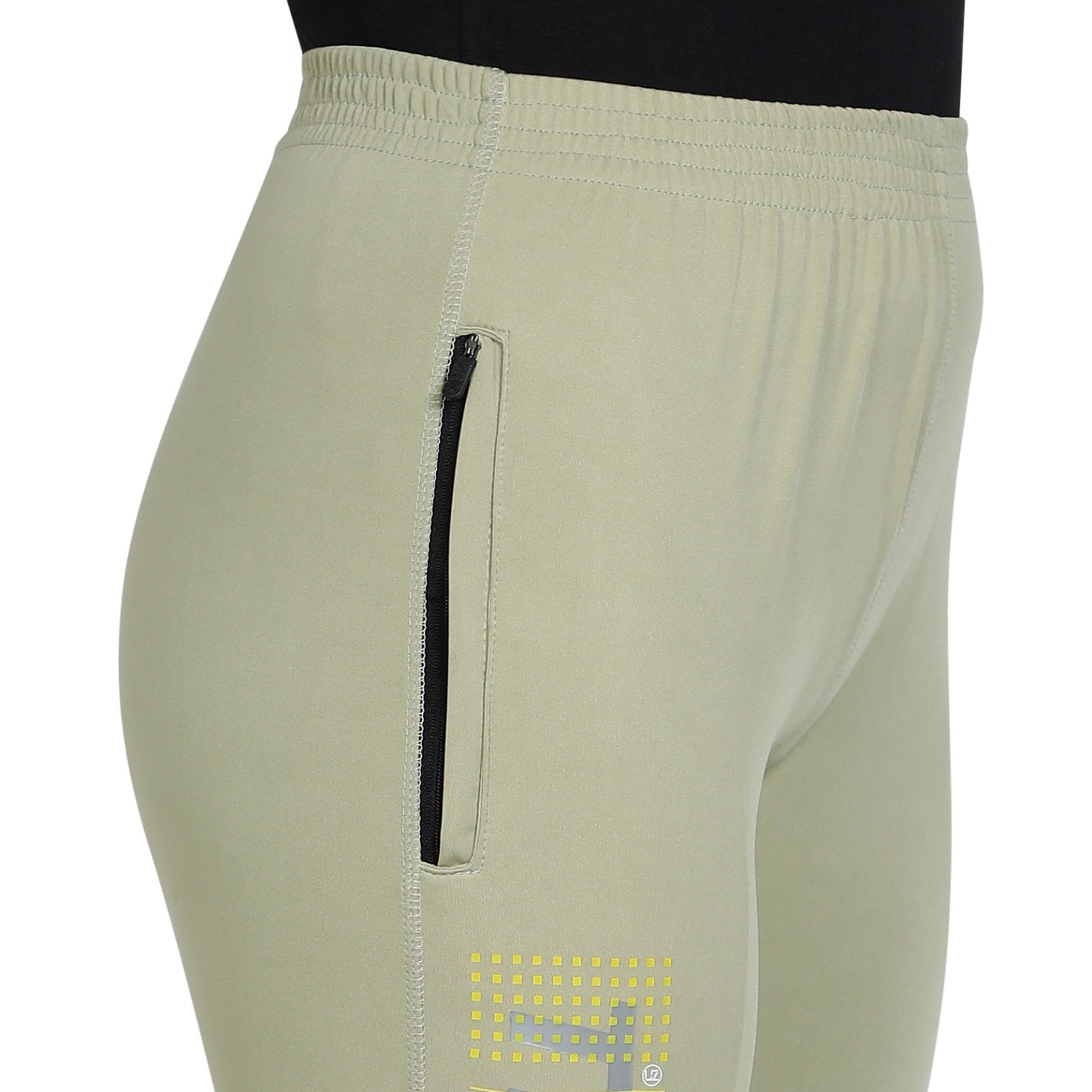 Women's Stretchable Lycra Joggers Track Pants with 2 Zippered Pockets for Gym, Yoga, Workout and Casual Wear