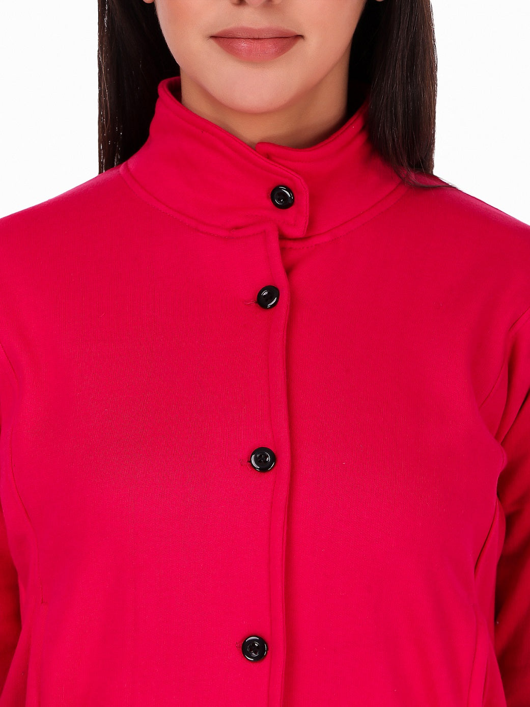 Women's Solid Cotton Tailored Full Sleeve Jacket