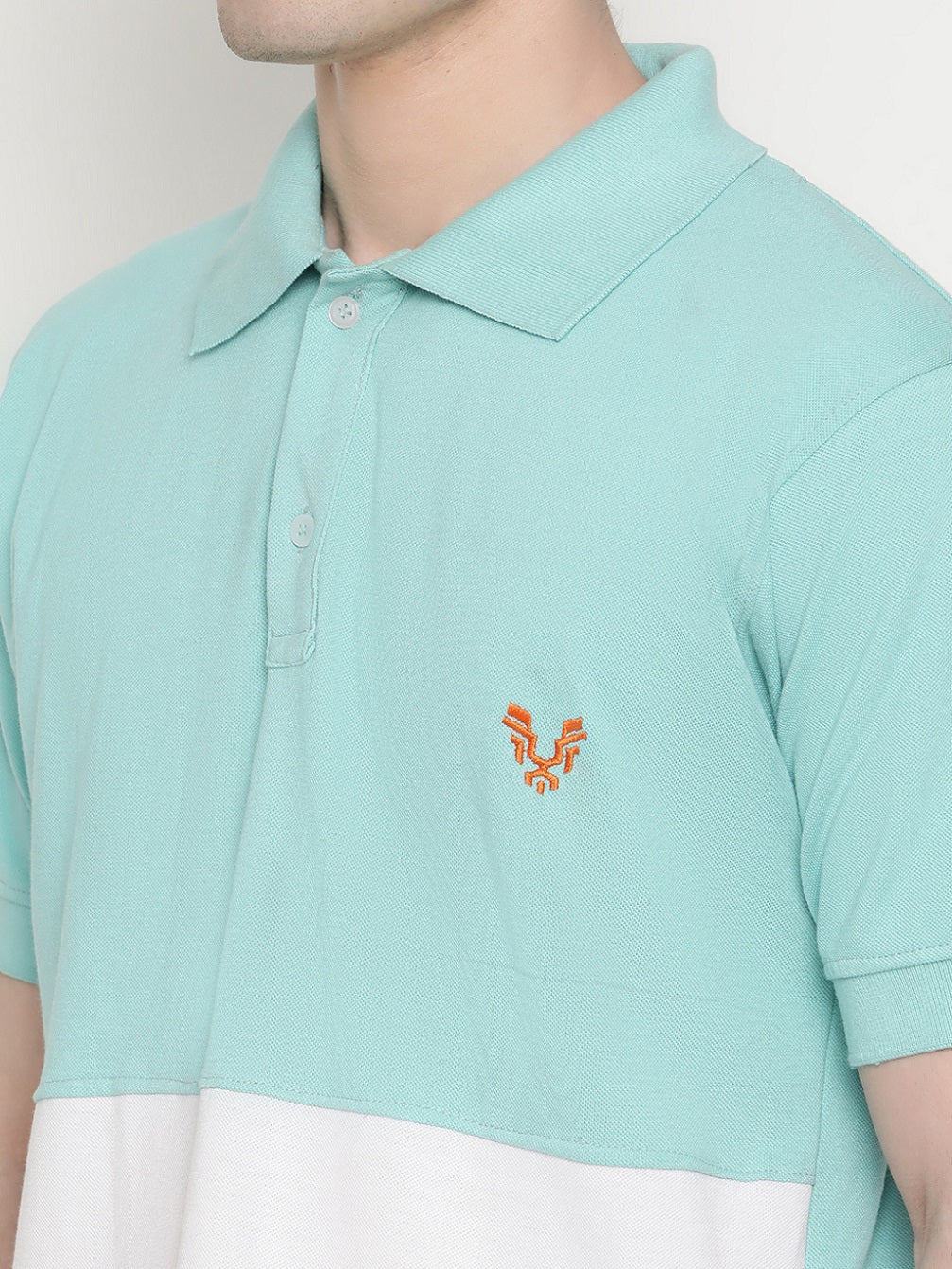 Men's Solid Cotton Regular Fit Polo T-Shirt