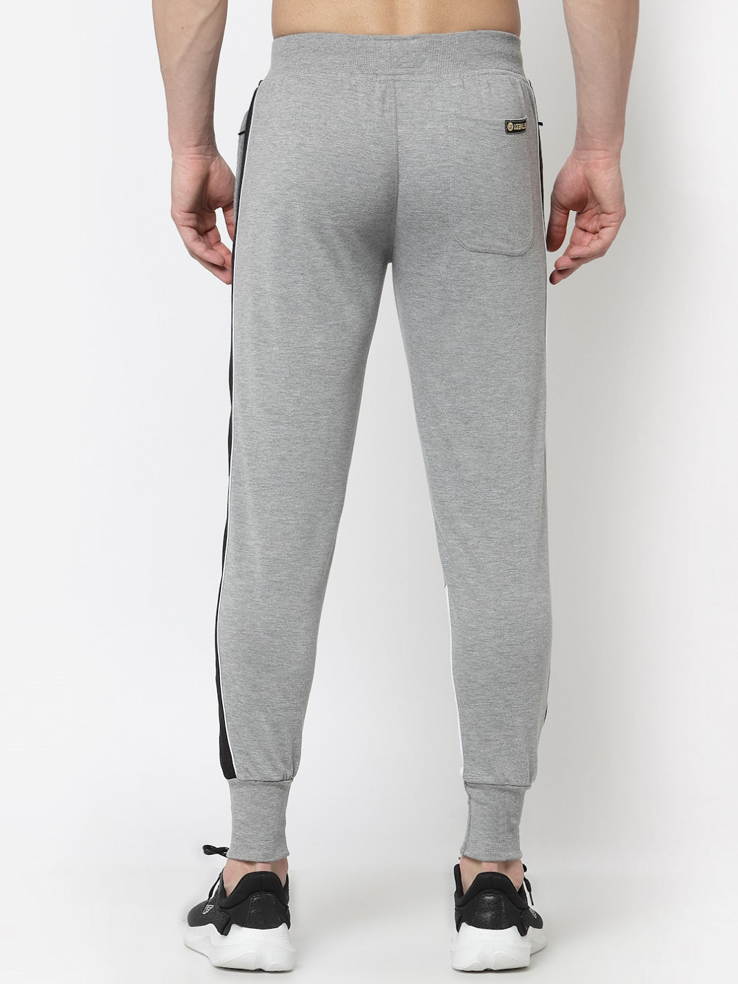 UZARUS Men's Cotton Regular fit Joggers Track Pants with 2 Zippered Pockets