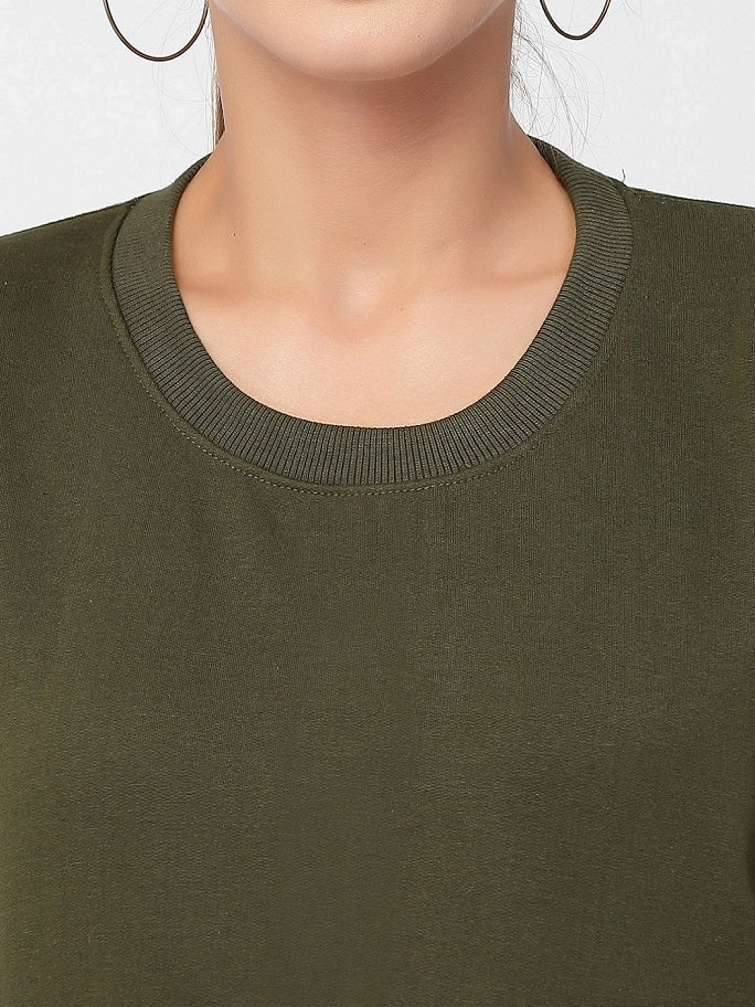 UZARUS Women's Cotton Fleece Premium Sweatshirt