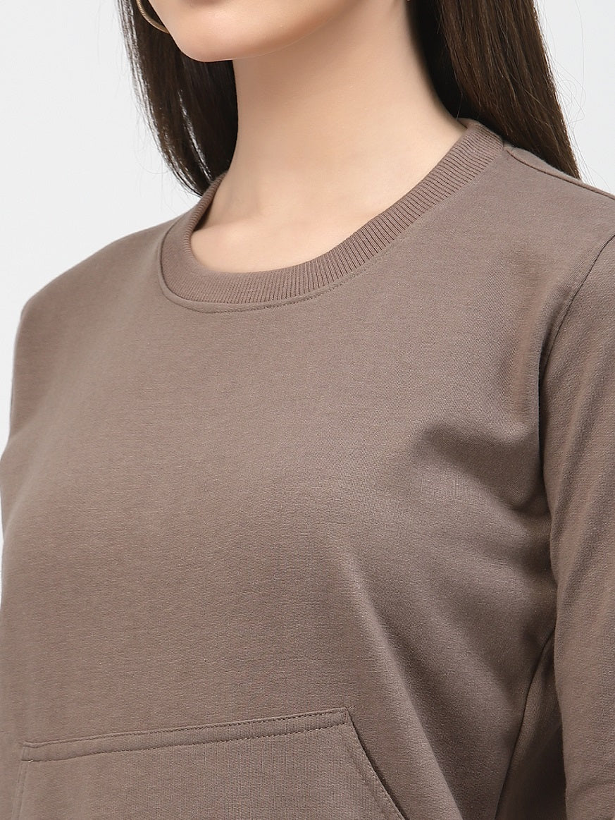 UZARUS Women's Cotton Fleece Premium Sweatshirt