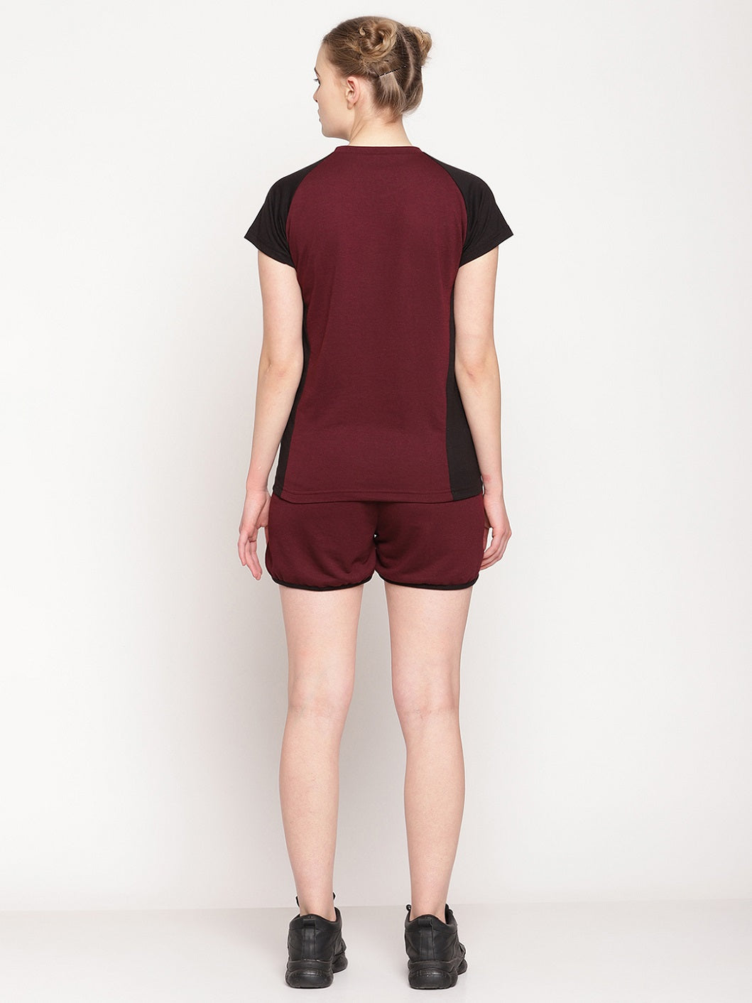 UZARUS Women's Cotton Set of Top and Shorts