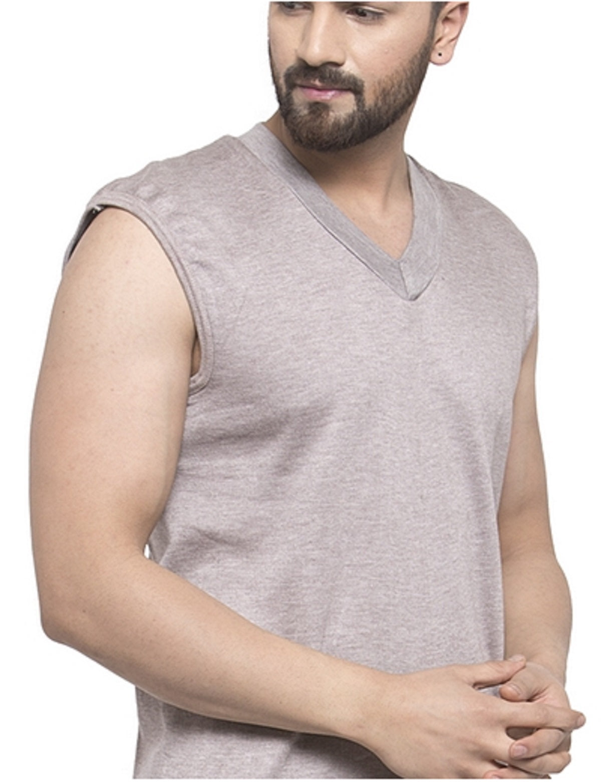 MEN'S SLEEVELESS THERMAL SET ( V NECK VEST AND TROUSER)