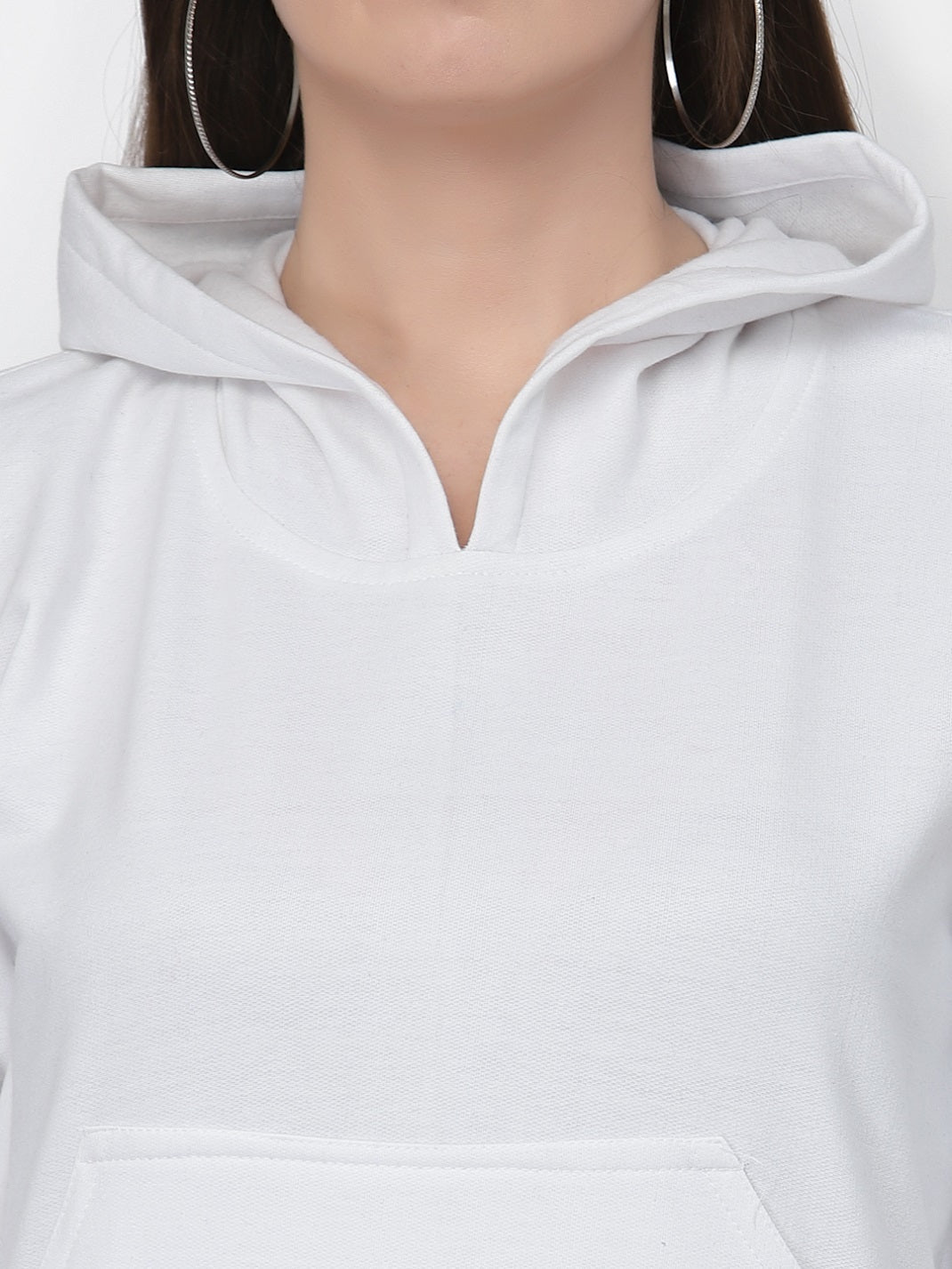 UZARUS Women's Cotton Fleece Latest Stylish Sweatshirt Hoodie