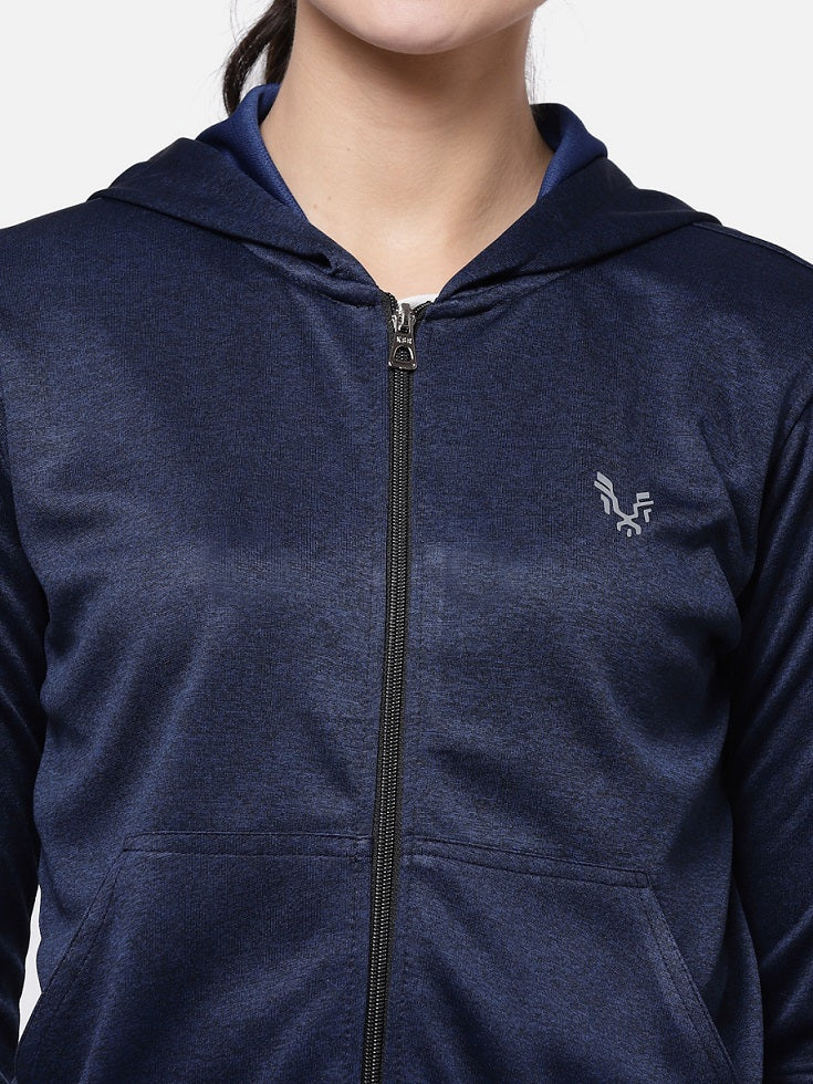 Uzarus Women's Hooded Sports Gym Training Jacket