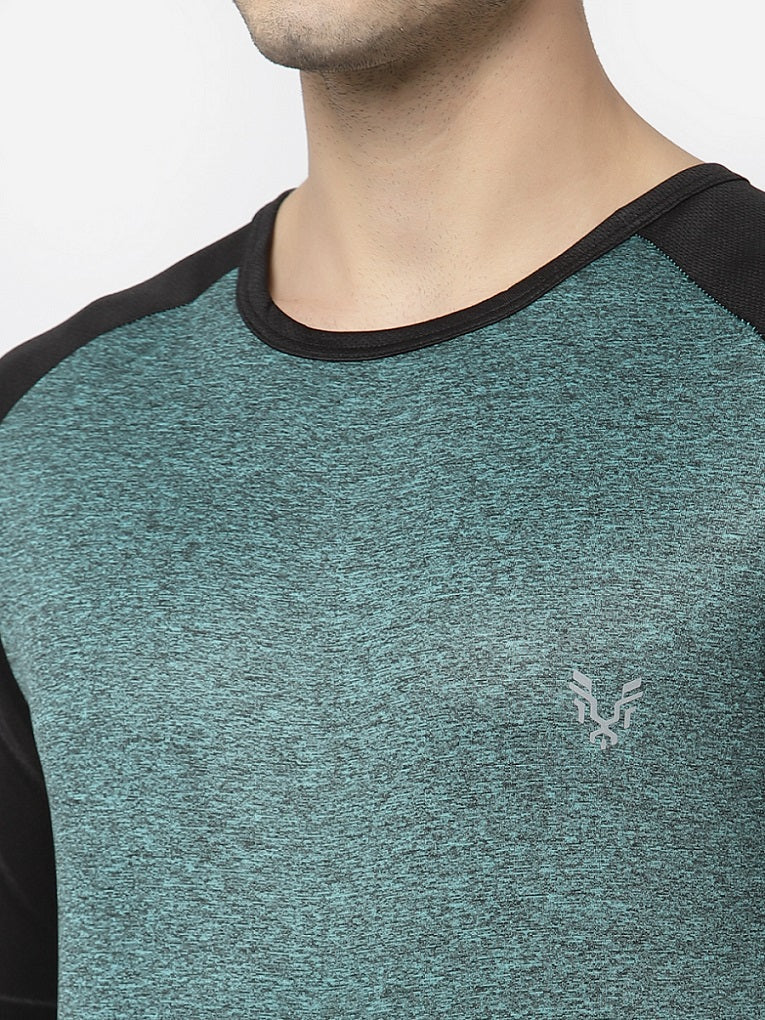 UZARUS Men's Gym Sports Half Sleeves Regular Fit T-Shirt