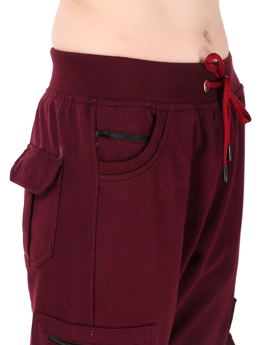 Women's Cargo Capri Shorts With 9 Zippered Pockets