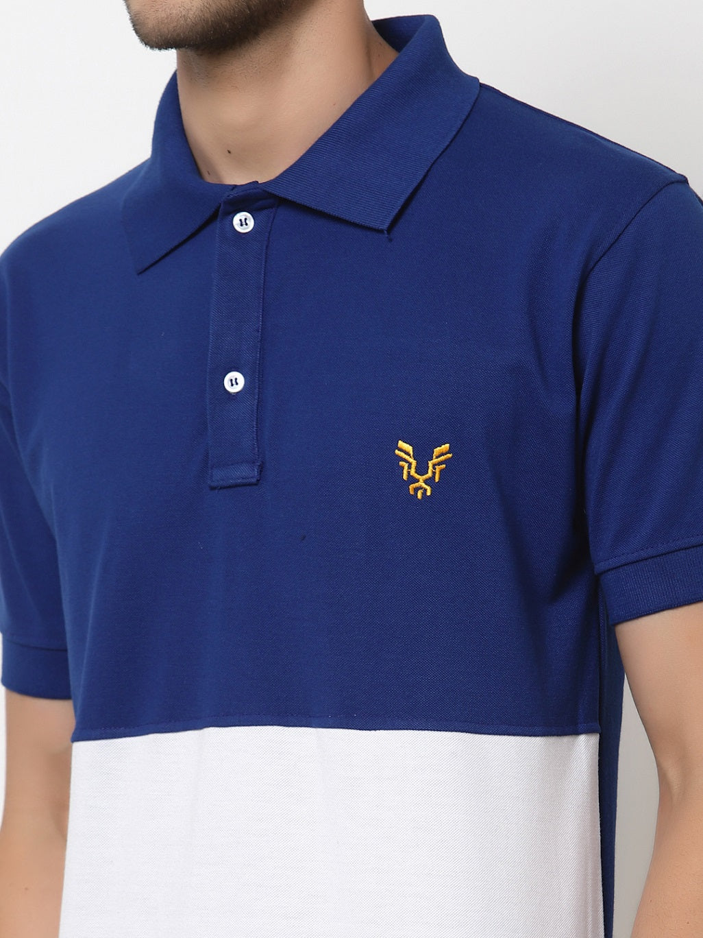 Men's Solid Cotton Regular Fit Polo T-Shirt