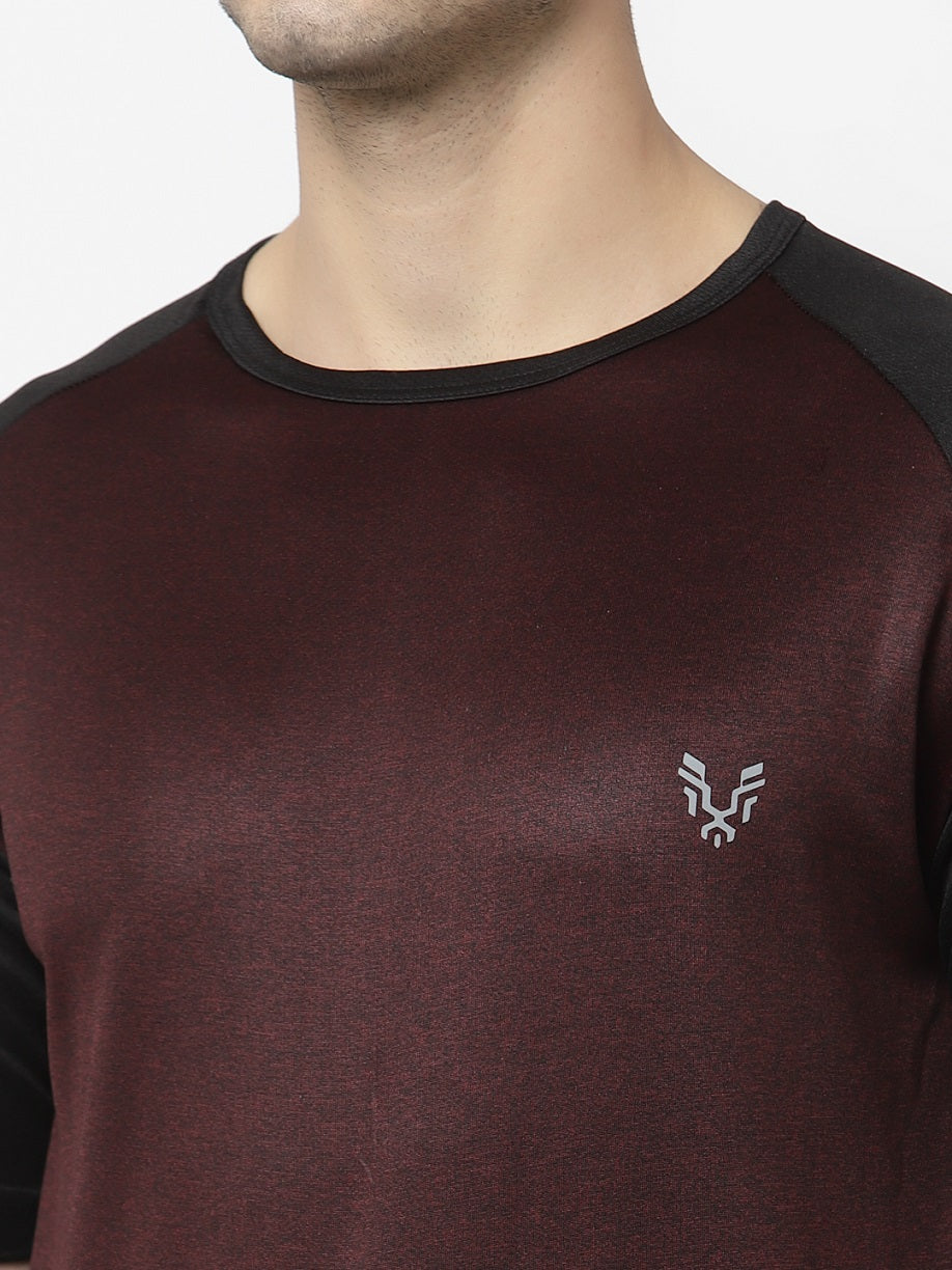 UZARUS Men's Gym Sports Half Sleeves Regular Fit T-Shirt
