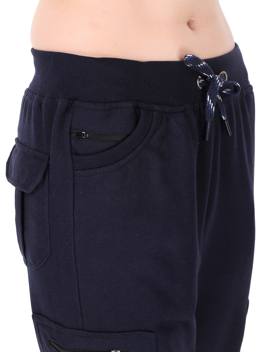 Women's Cargo Capri Shorts With 9 Zippered Pockets
