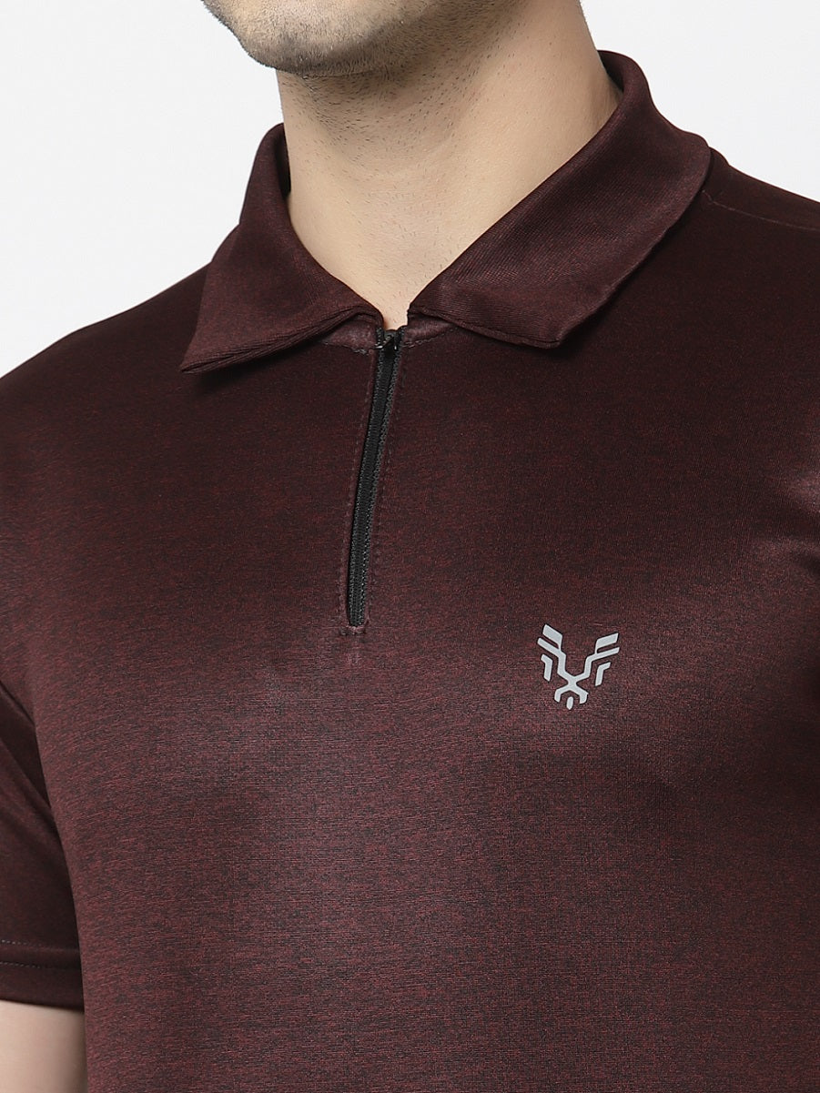UZARUS Men's Dry Fit Sports Gym Polo T-Shirt
