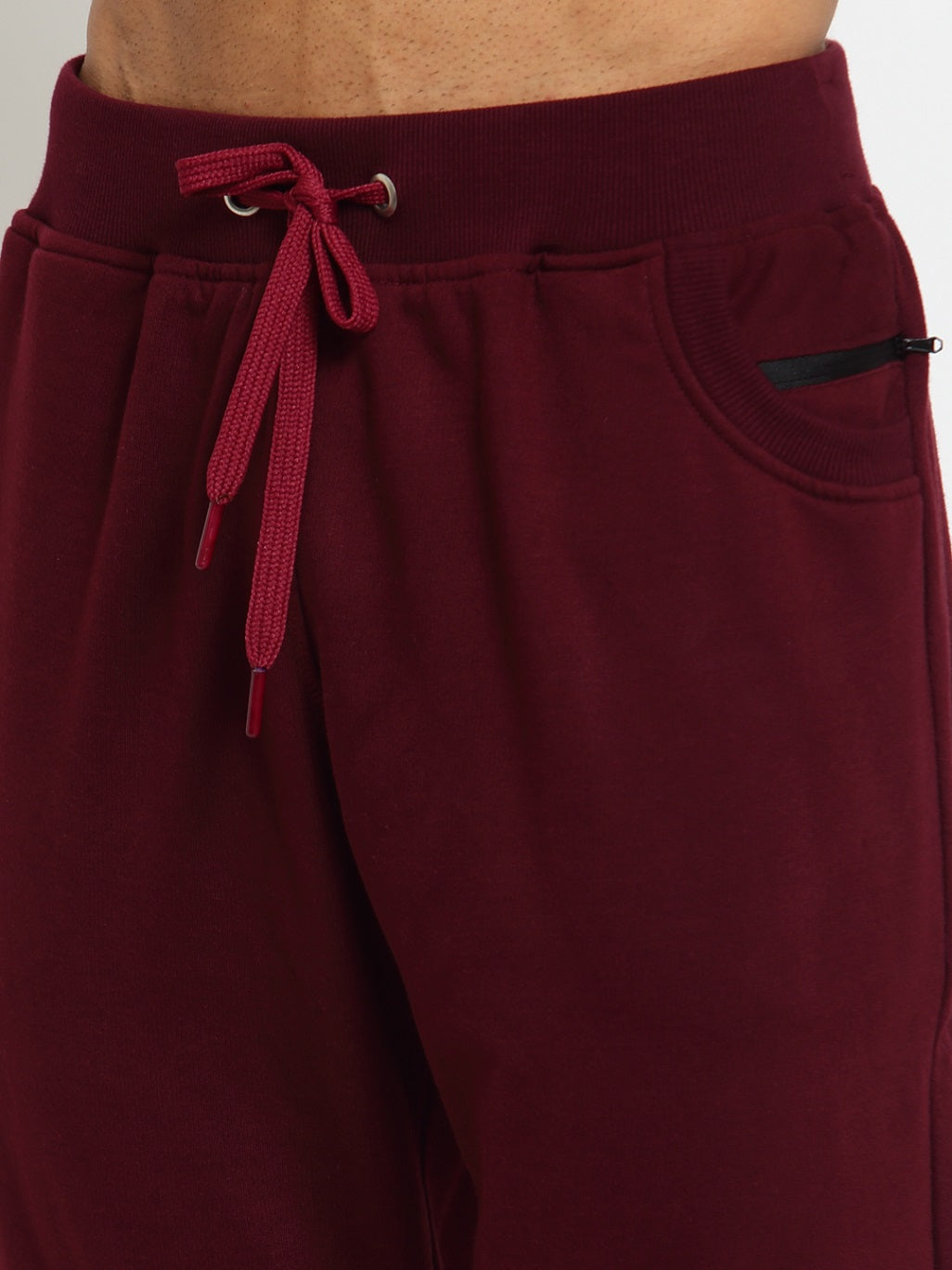 Men's Cotton Three Fourth Capri Shorts With Two Zippered Pockets