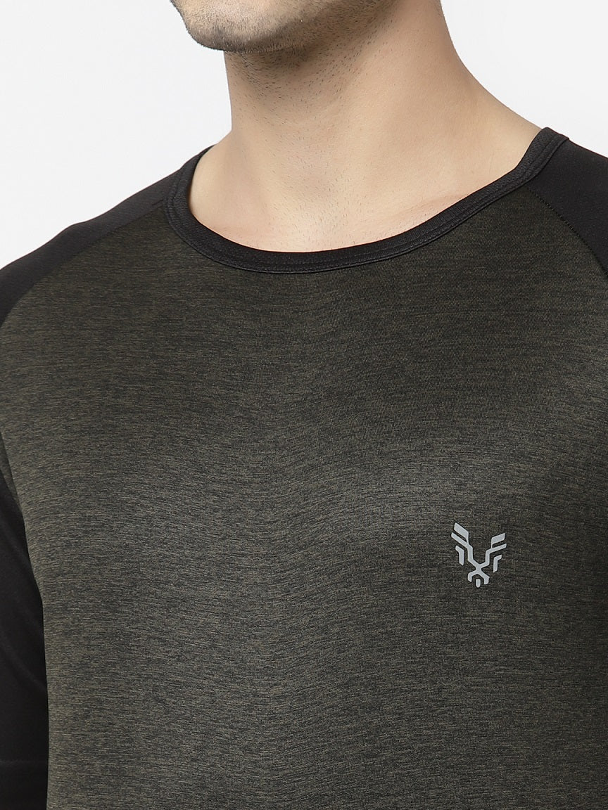 UZARUS Men's Gym Sports Half Sleeves Regular Fit T-Shirt