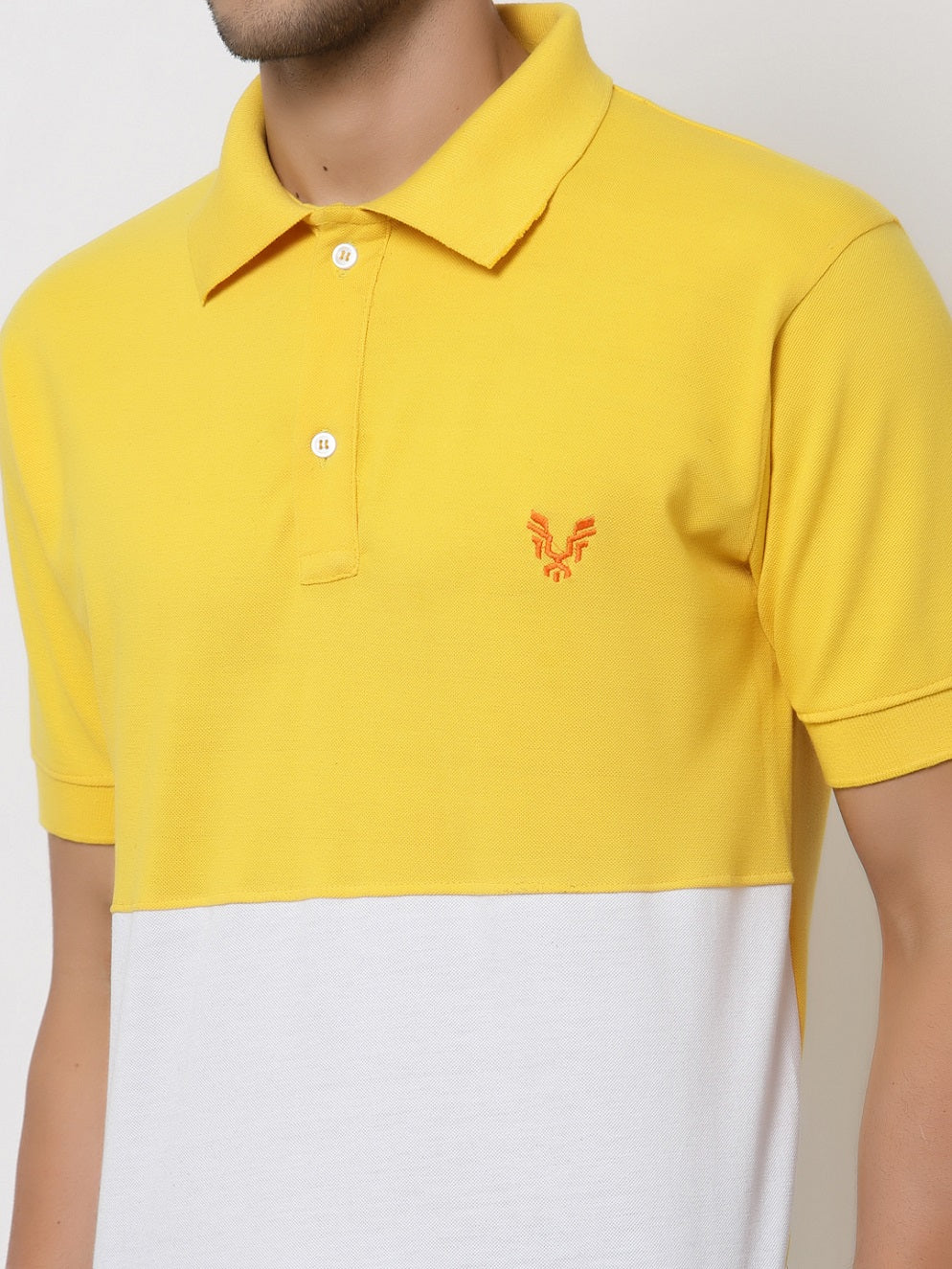Men's Solid Cotton Regular Fit Polo T-Shirt