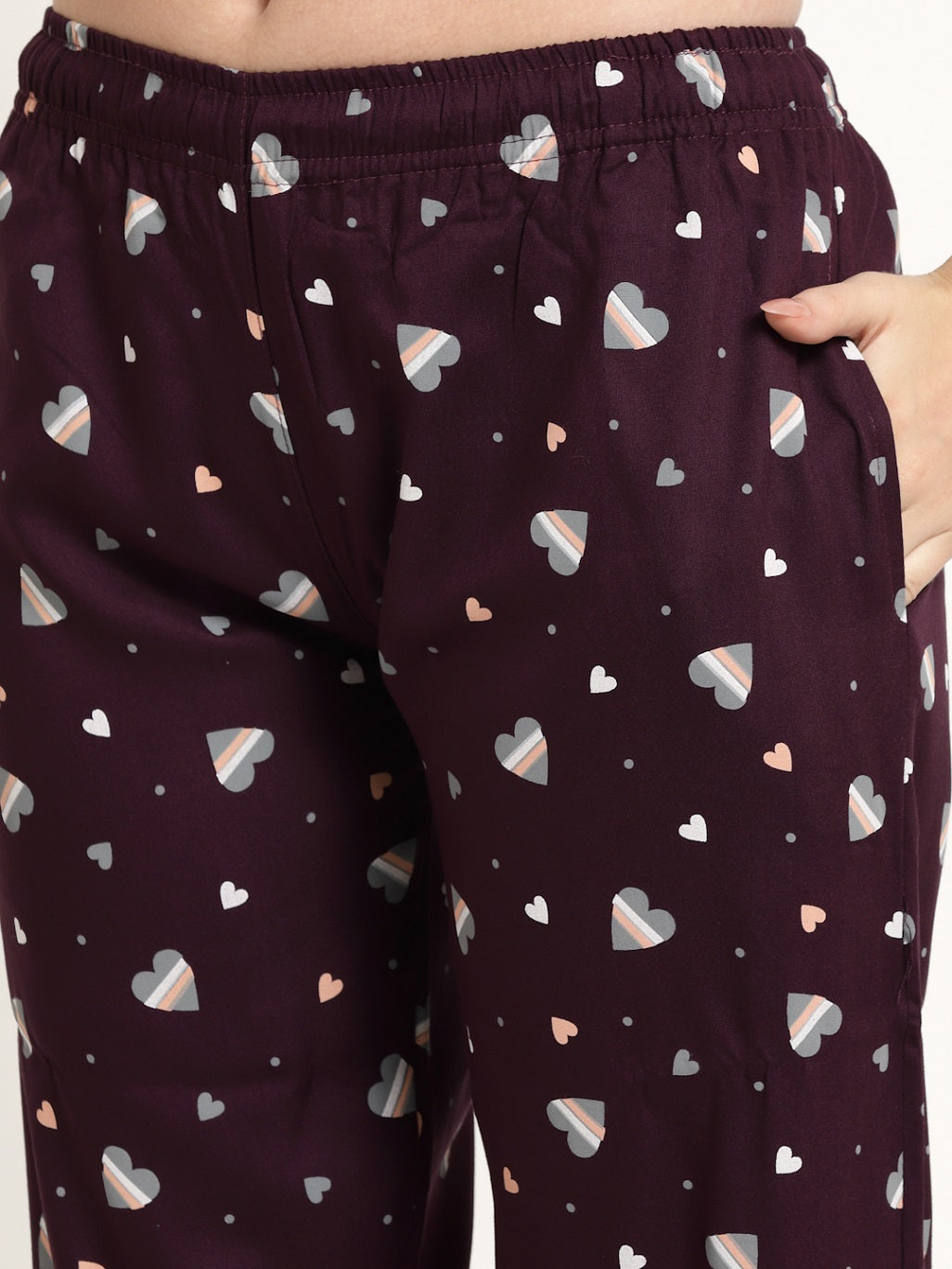 Uzarus Women's Cotton Printed Night Suit Set of Shirt & Pyjama