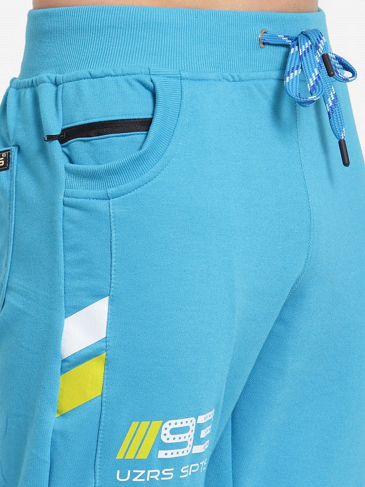 UZARUS Men's Cotton Joggers 2 Zippered Pockets