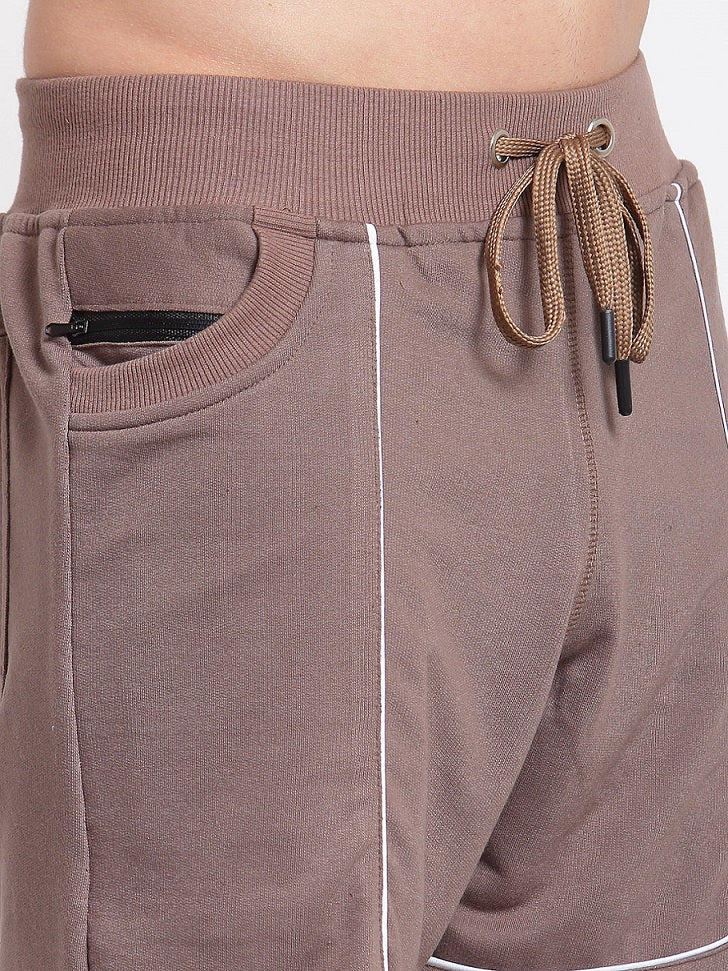 Uzarus Men's Cotton Bermuda Shorts With 2 Zippered Pockets