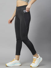 UZARUS Gym wear Premium Active wear 4 way Leggings Workout Pants with Side Pockets/Stretchable Tights/Highwaist Sports Fitness Yoga Track Pants for Women & Girls