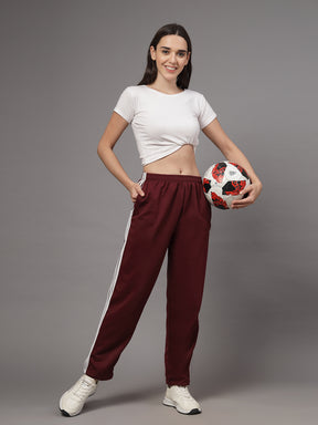 UZARUS CozyStride Women's Regular Fit Heavy Weight Fleece-Lined Winter Track Pants