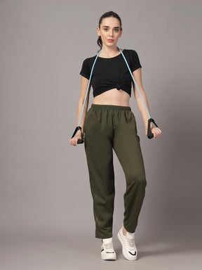 UZARUS CozyStride Women's Regular Fit Heavy Weight Fleece-Lined Winter Track Pants