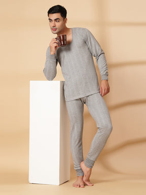 Uzarus Men's Thermal Set (Top & Bottom) | Full Sleeve | Winter Wear | Body Warmer Set