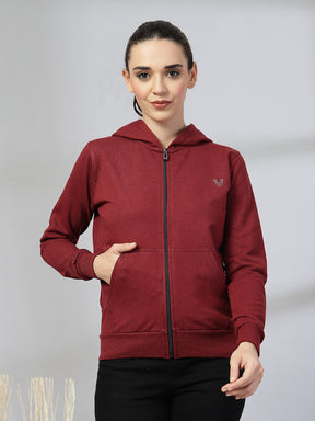 UZARUS Women's Cotton Anthra Sweatshirt Hoodie