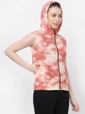 Uzarus Women's Sleeveless Hooded Training Sports Gym Jacket