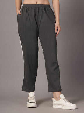 UZARUS CozyStride Women's Regular Fit Heavy Weight Fleece-Lined Winter Track Pants