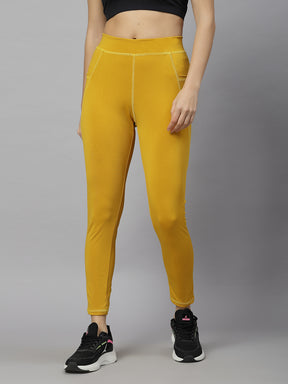 UZARUS Gym wear Premium Active wear 4 way Leggings Workout Pants with Side Pockets/Stretchable Tights/Highwaist Sports Fitness Yoga Track Pants for Women & Girls