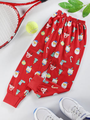 Uzarus Cotton Pajama Pants with All Over Print for Boys and Girls (Bright Colors)(Regular Fit)(Pack of 5)
