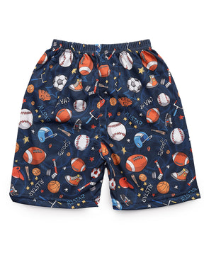 UZARUS 100% Soft Casual Printed KIDS Shorts for Boys and Girls - Regular Fit (Pack of 5)