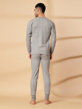Uzarus Men's Thermal Set (Top & Bottom) | Full Sleeve | Winter Wear | Body Warmer Set
