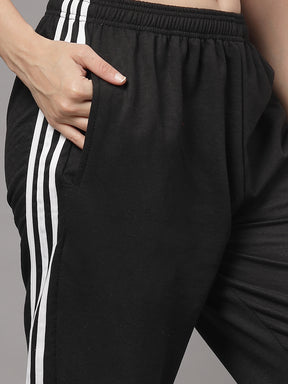 UZARUS CozyStride Women's Regular Fit Heavy Weight Fleece-Lined Winter Track Pants