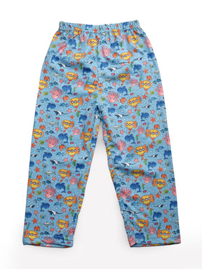 Uzarus Relaxed Pajama Pants with All Over Print for Boys and Girls (Bright Colors)(Regular Fit)(Pack of 5)