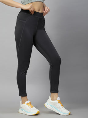 UZARUS Gym wear Premium Active wear 4 way Leggings Workout Pants with Side Pockets/Stretchable Tights/Highwaist Sports Fitness Yoga Track Pants for Women & Girls