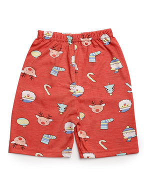 UZARUS 100% Soft Casual Printed KIDS Shorts for Boys and Girls - Regular Fit (Pack of 5)