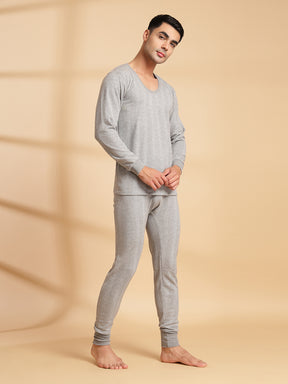 Uzarus Men's Thermal Set (Top & Bottom) | Full Sleeve | Winter Wear | Body Warmer Set