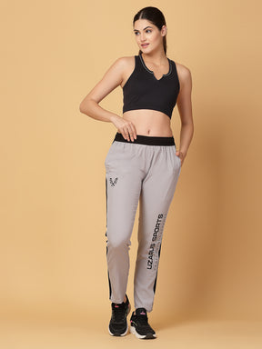 UZARUS Women's Relax Fit Trouser with 3 Zipped Pockets