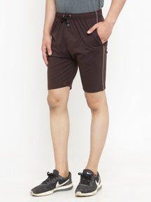 Uzarus Men's Cotton Bermuda Shorts With 2 Zippered Pockets