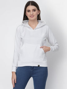 UZARUS Women's Cotton Fleece Latest Stylish Sweatshirt Hoodie