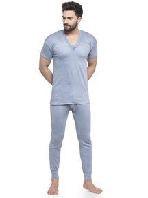 MEN'S HALF SLEEVES THERMAL SET ( V NECK VEST AND TROUSER)