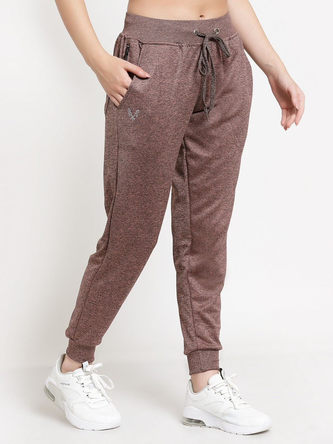 UZARUS Women's Joggers Track Pants with Zippered Pocket for Gym, Yoga, Workout and Casual Wear