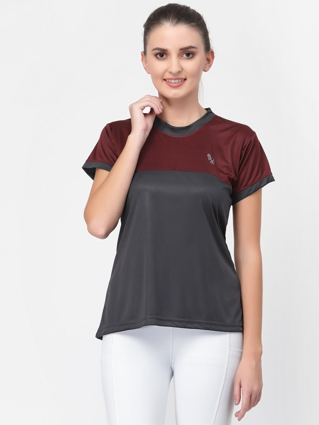 UZARUS Women's Dry Fit Workout Top Sports Gym T-Shirt