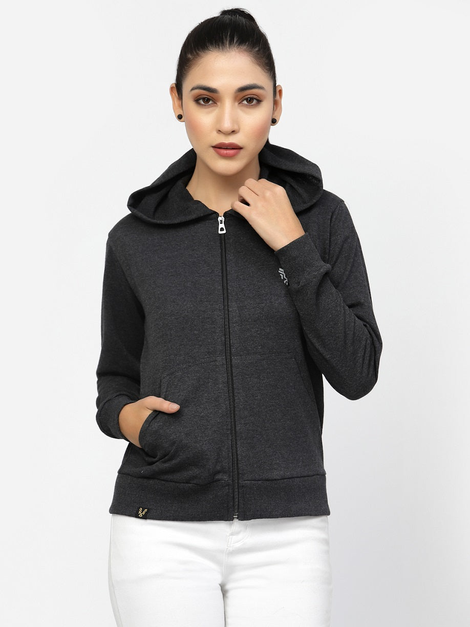 UZARUS Women's Cotton Anthra Sweatshirt Hoodie