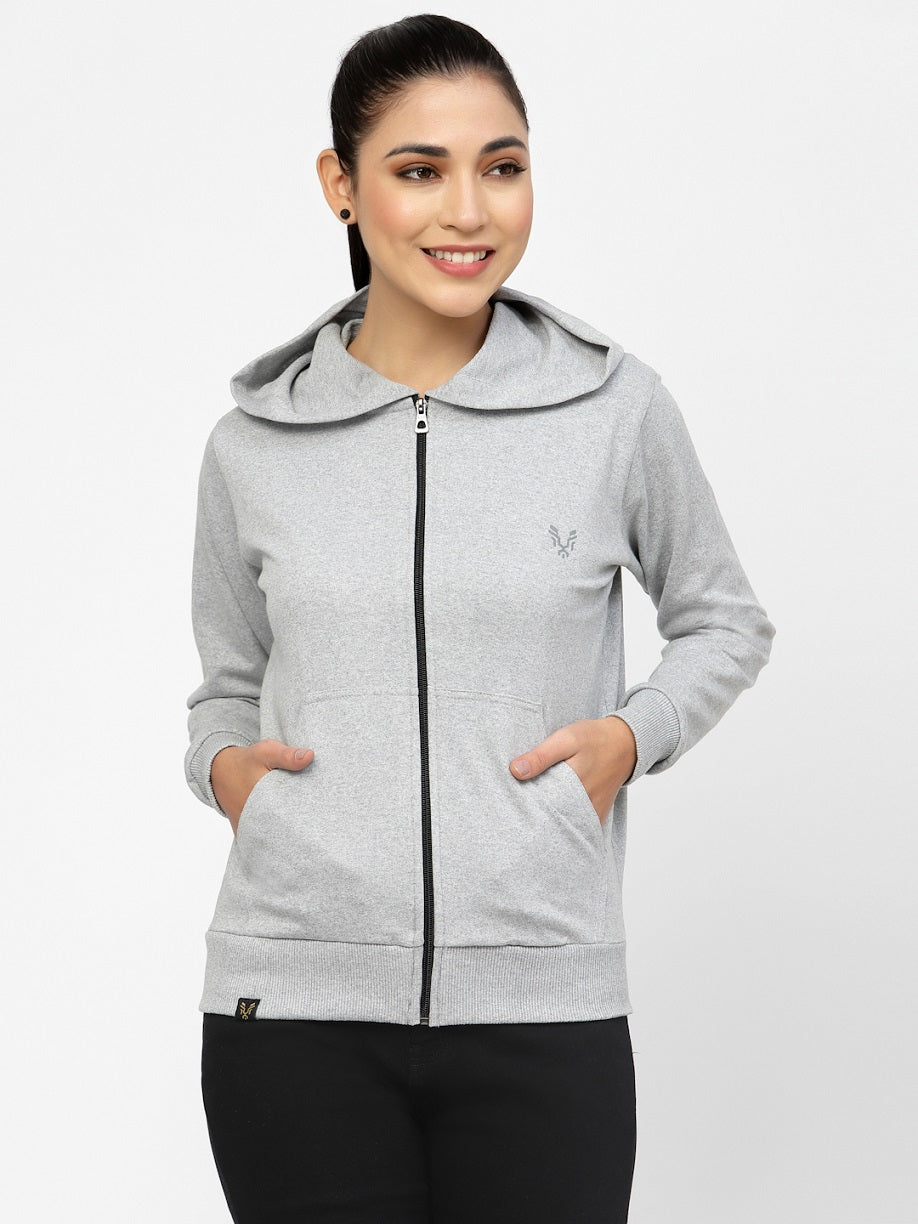 UZARUS Women's Cotton Anthra Sweatshirt Hoodie