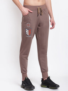 UZARUS Men's Cotton Joggers Track Pants with 2 Zippered Pockets