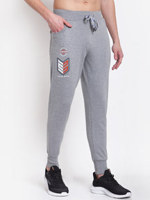 UZARUS Men's Cotton Joggers Track Pants with 2 Zippered Pockets