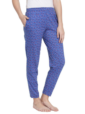 Uzarus Women's Cotton Track Pants With 2 Zippered Pockets