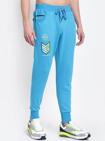 UZARUS Men's Cotton Joggers Track Pants with 2 Zippered Pockets